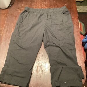 Men's Black Cargo Pants scrubs bottoms